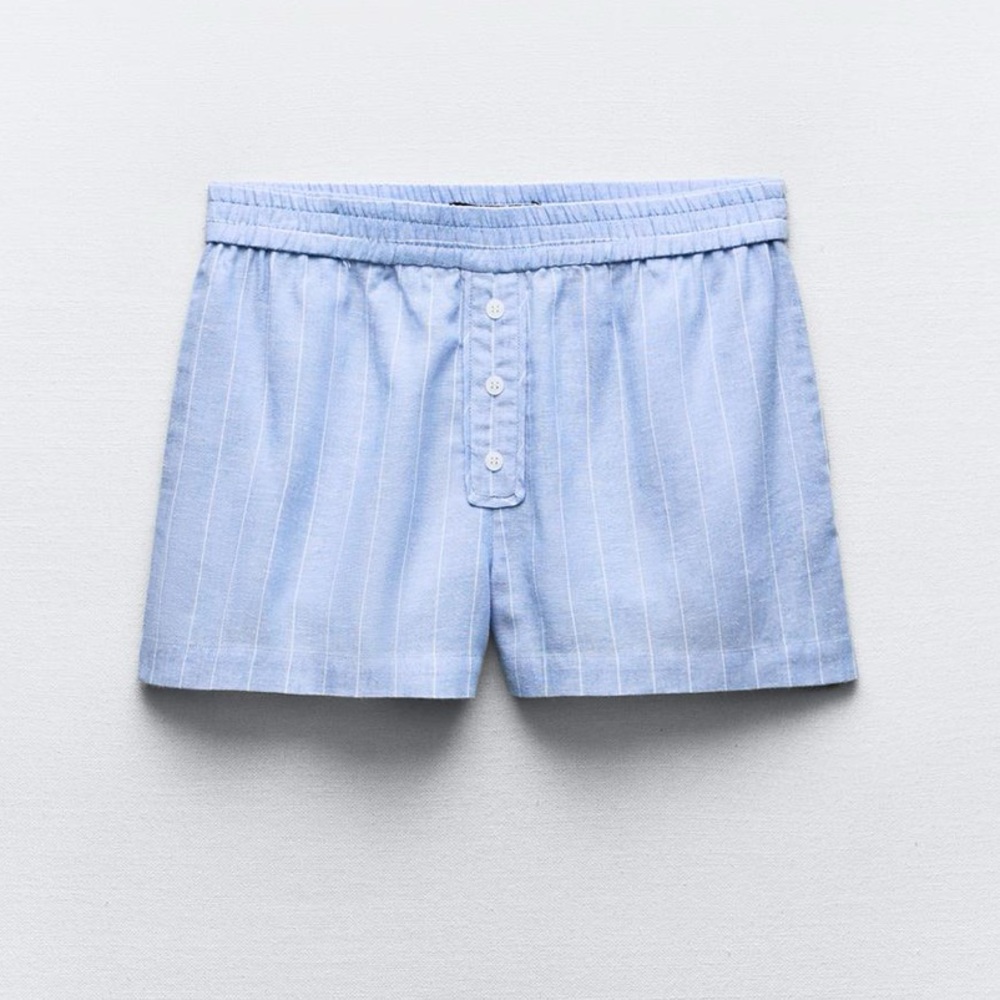 Zara striped shorts